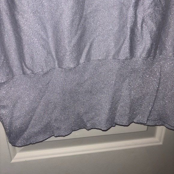 Lane Bryant Silver Women's Sweater top 22 24 - Picture 3 of 5